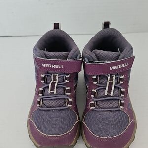 Merrell | Kids Lavender Gray Moab Speed 2 Mid AC Waterproof Hiking Boots Sz 11
